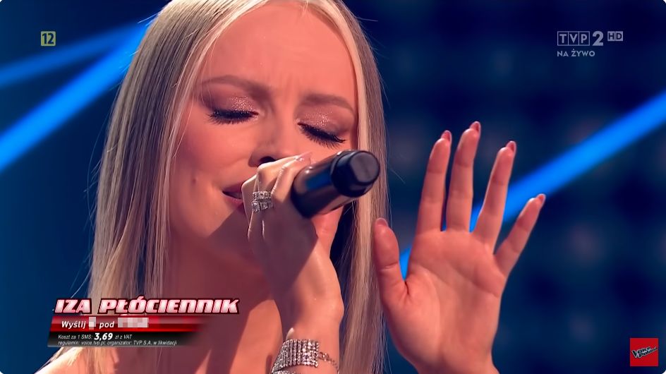 Izabela Płóciennik w "The Voice of Poland"
