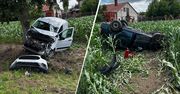 Auto na drzewie, drugie w polu. Koszmarny wypadek na Lubelszczyźnie