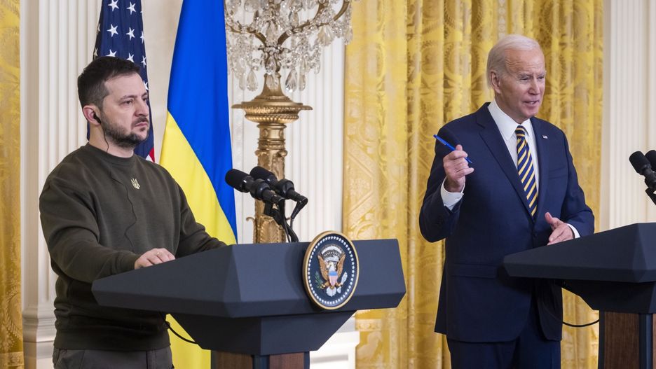 Śmiech na konferencji Biden-Zełenski. Padło ważne pytanie