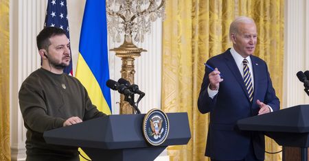 Śmiech na konferencji Biden-Zełenski. Padło ważne pytanie