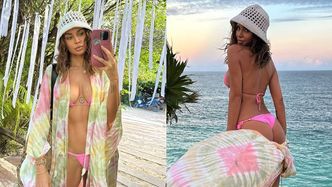 Natalia Siwiec ZNÓW pręży się w bikini, pozdrawiając zmarzniętych fanów ze słonecznego Tulum