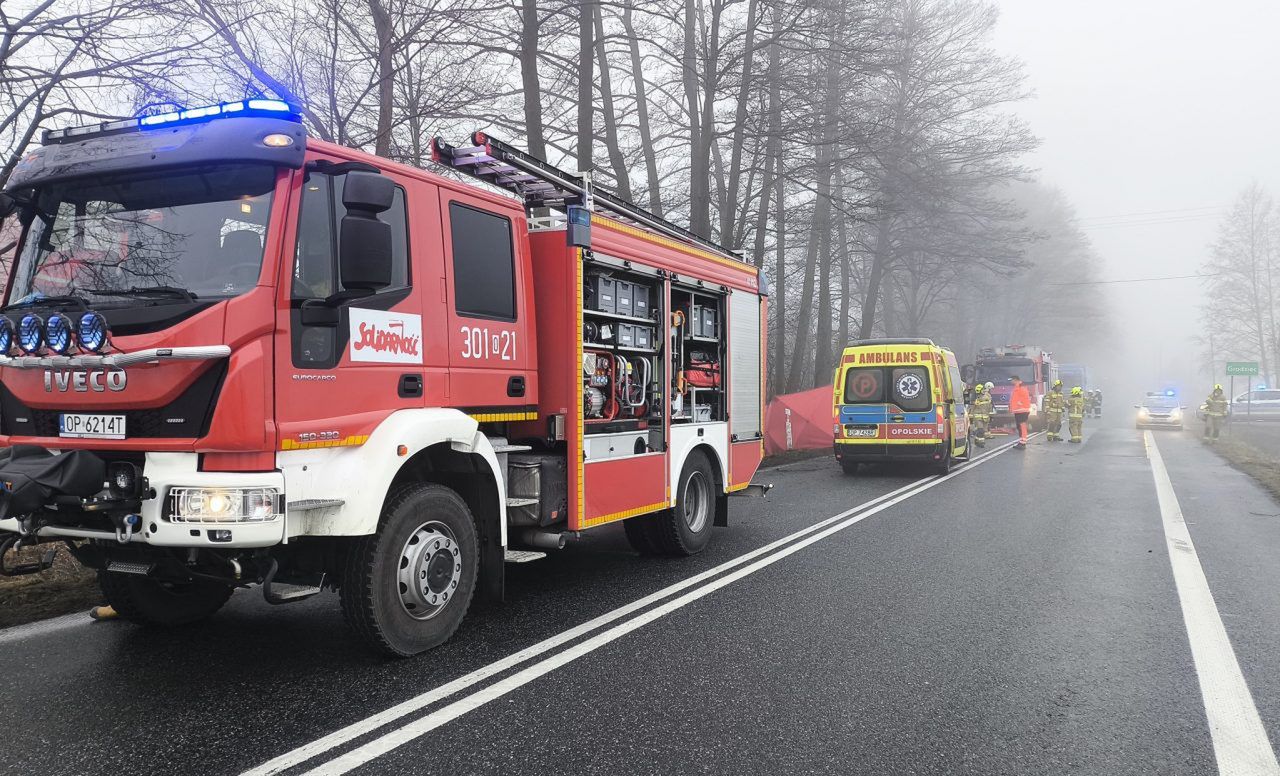 Opolskie: Tragiczny wypadek na krajowej 46. Zginęła jedna osoba