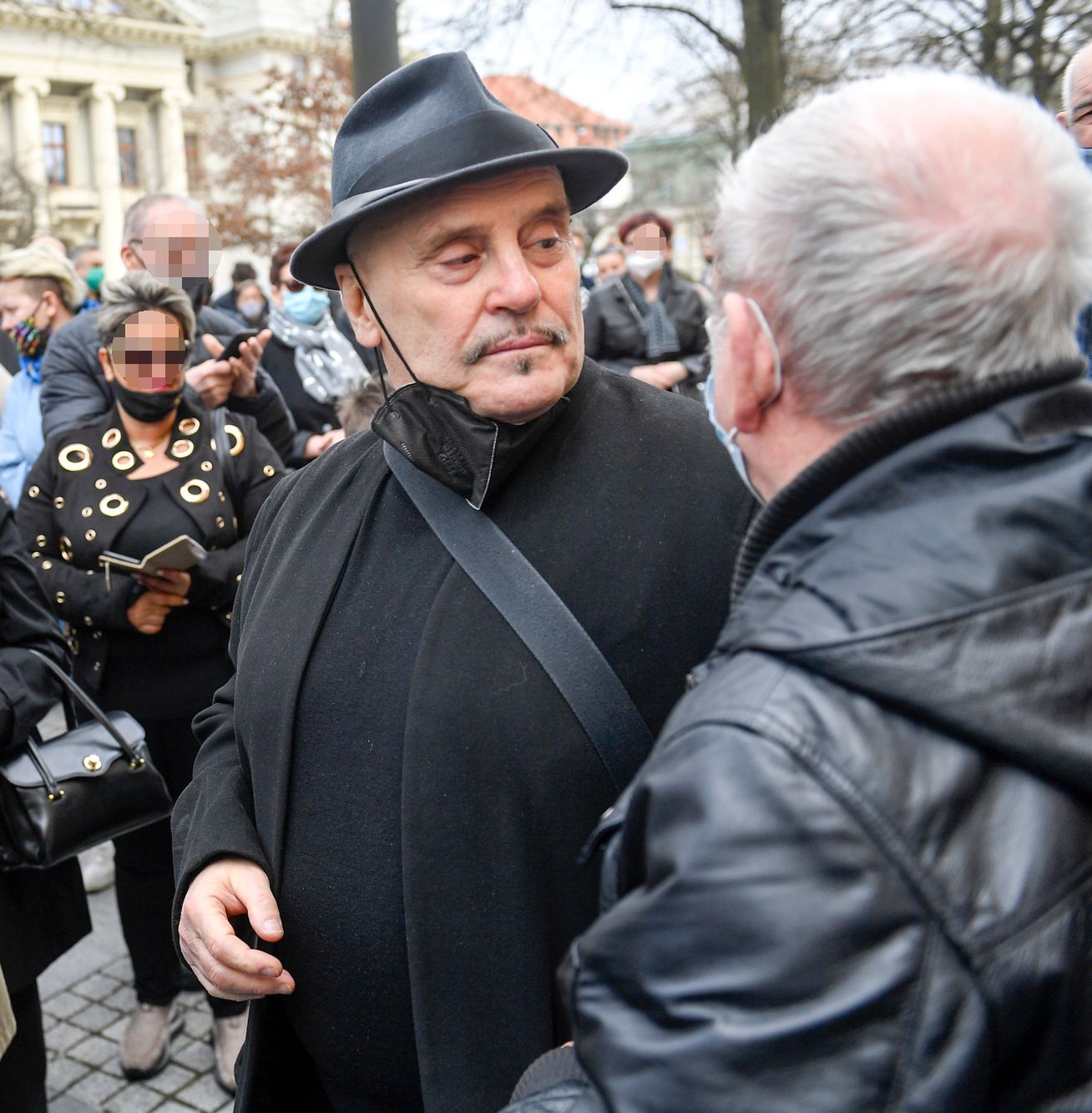 Marian Lichtman na pogrzebie Krzysztofa Krawczyka