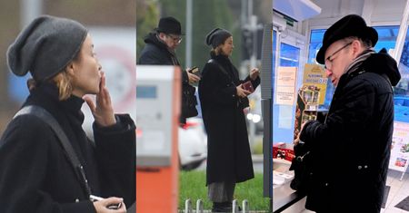 Zwyczajny dzień Zbigniewa Zamachowskiego i Gabrieli Muskały: miłosne uniesienia, przystanek pod bankomatem i trudne rozstanie (ZDJĘCIA)