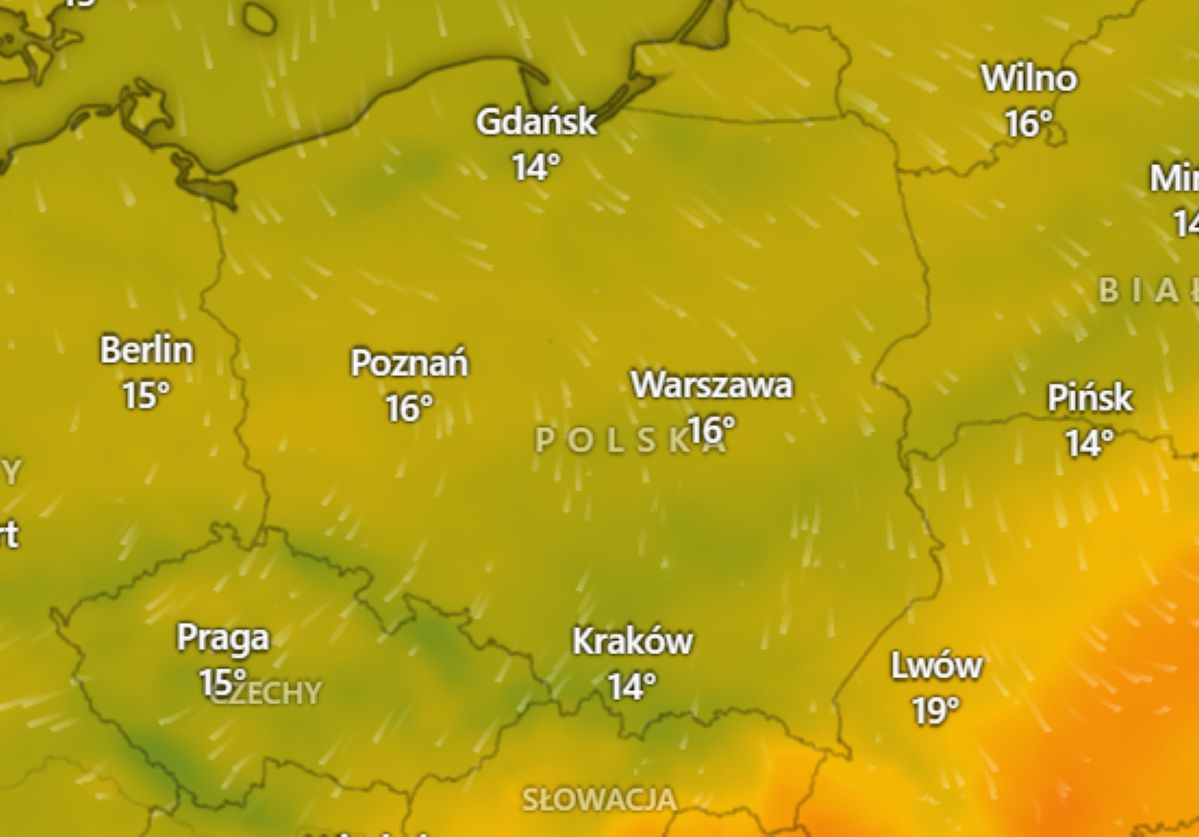Po upale nie ma śladu. Temperatury nie będą nas rozpieszczać