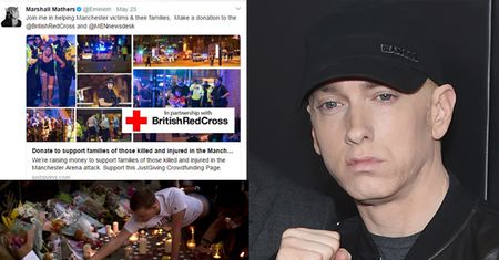 Eminem zebrał prawie DWA MILIONY FUNTÓW na pomoc ofiarom zamachu w Manchesterze!