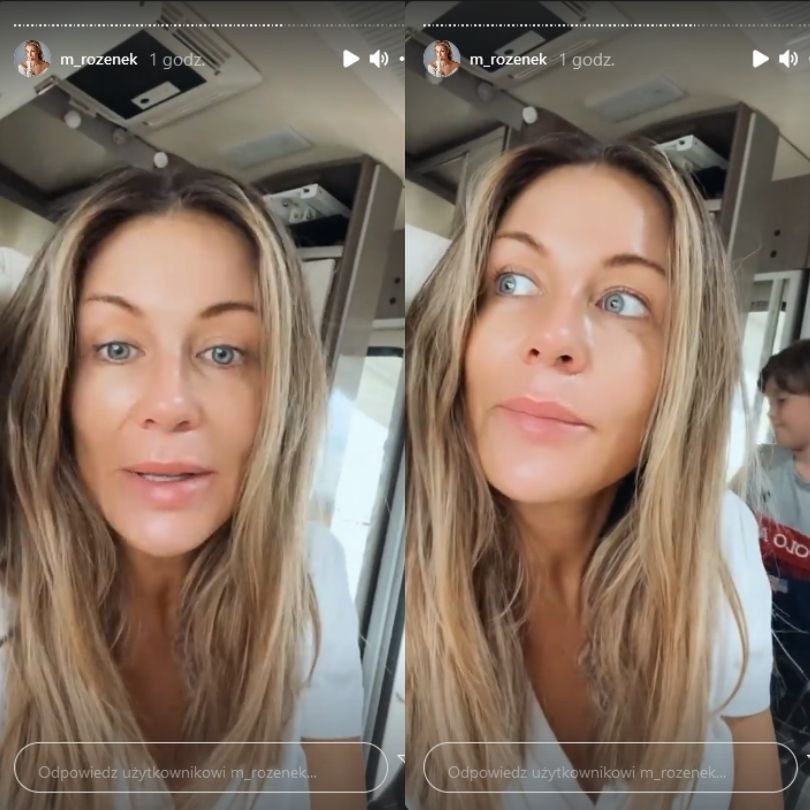 Małgorzata Rozenek relacjonuje poranek w kamperze