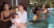 Klaudia El Dursi prezentuje kadry z rodzinnych wakacji w Dubaju: wodne wojaże z 4-miesięczną córką, romantyczna sesja z ukochanym (ZDJĘCIA)
