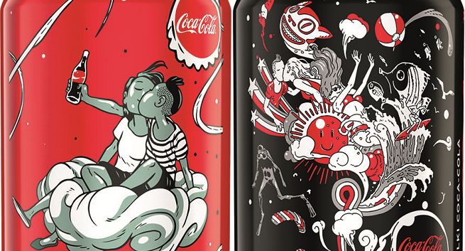 Grafiki z murali trafiają na jubileuszowe puszki Coca-Coli
