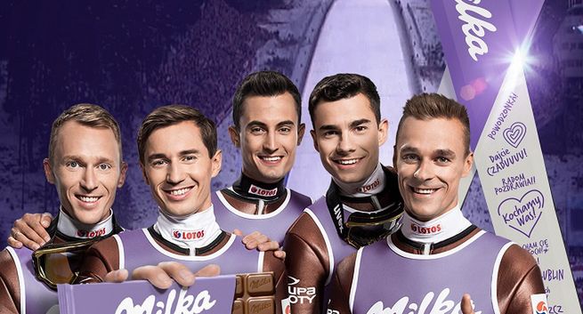 Milka zagrzewa do kibicowania polskim skoczkom w kampanii „Cała Polska Sercem z Naszymi"