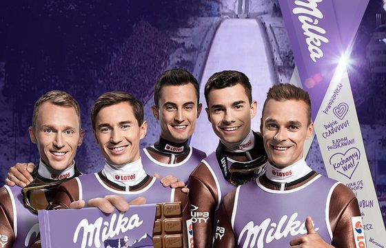 Milka zagrzewa do kibicowania polskim skoczkom w kampanii „Cała Polska Sercem z Naszymi"