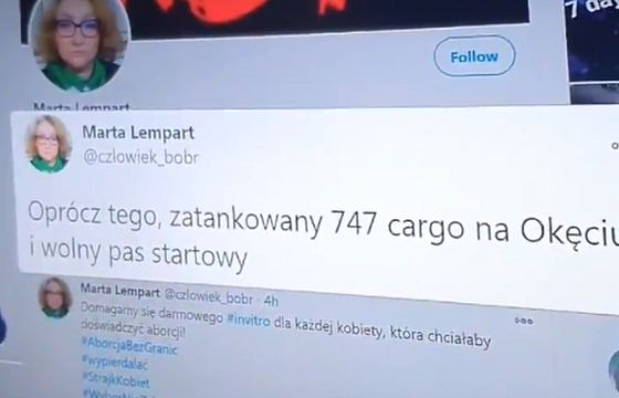 „Wiadomości” jako autentyczny zacytowały tweet parodiujący liderkę Strajku Kobiet. „Niezamierzony błąd edytorski”