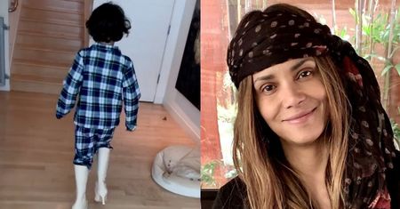 Halle Berry odpowiada krytykującym spacer jej syna w butach na obcasie: "Świetnie się bawił"