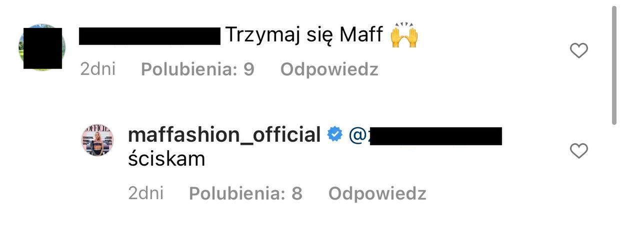 Maffashion DZIĘKUJE ZA WSPARCIE po SKANDALU z Sebastianem Fabijańskim i Rafalalą
