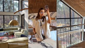 Julia Wieniawa odsłania wnętrza swojej LEŚNEJ CHATKI. Fajnie się urządziła? (ZDJĘCIA)