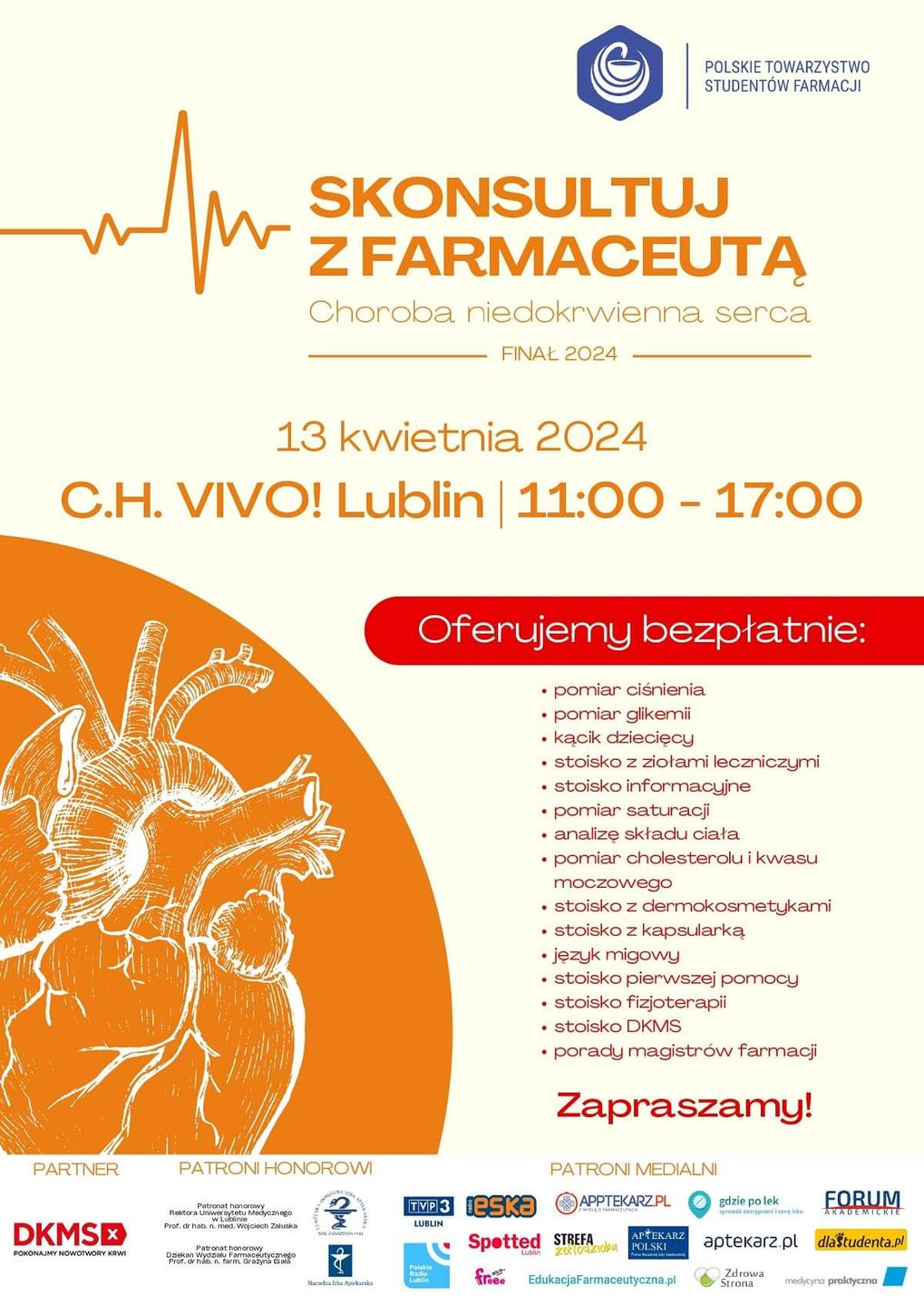 Skonsultuj z Farmaceutą – Choroba Niedokrwienna Serca. Ogólnopolska akcja edukacyjna