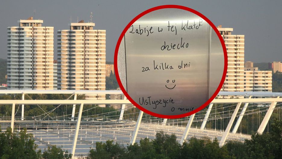 Osiedle Tysiąclecia w Katowicach, gdzie na windach pojawiły się niepokojące napisyfot. Adrian Slazok/facebook.com/Osiedle Tysiąclecia Katowice
