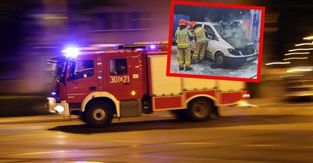 O krok od tragedii. Pożar busa na stacji benzynowej