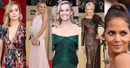 SAG Awards 2018: Nicole Kidman, Reese Witherspoon, Halle Berry, Margot Robbie, Brie Larson... (DUŻO ZDJĘĆ)