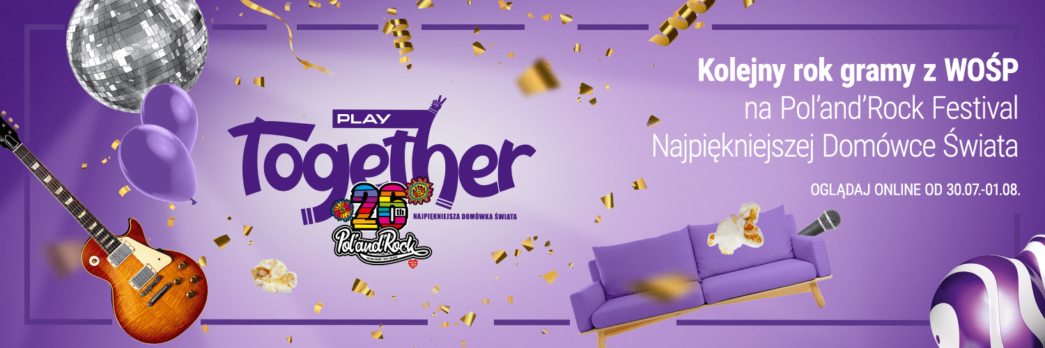Pol’and’Rock nie zwalnia. Oglądaj festiwal do końca wakacji z Play 3
