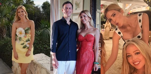 Strojnisia Ivanka Trump zabrała TRZY różne kreacje na wesele brata. Donald Jr. poślubił żonę na Bahamach (ZDJĘCIA)