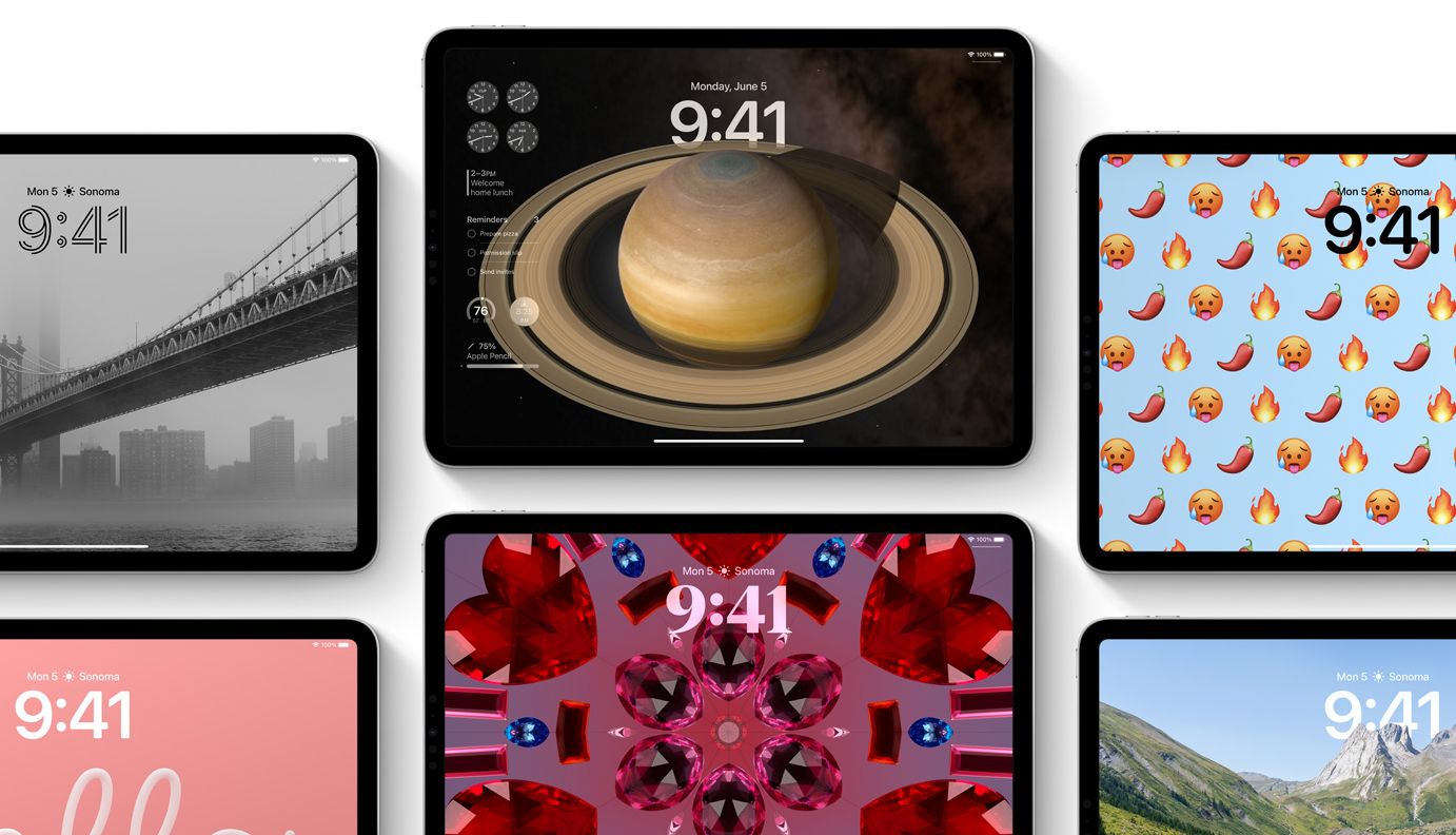 Ekran blokady w iPadOS 17