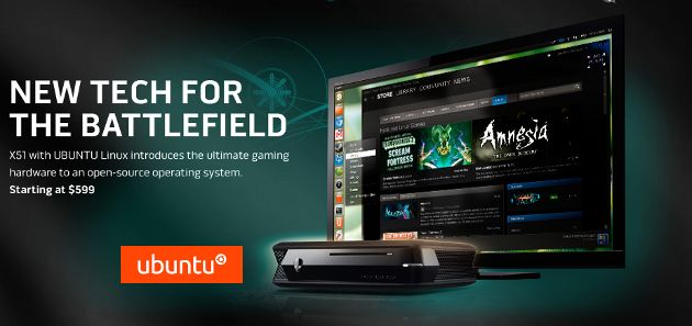dell alienware x51 komputer gracze system linux ubuntu steam wygląd