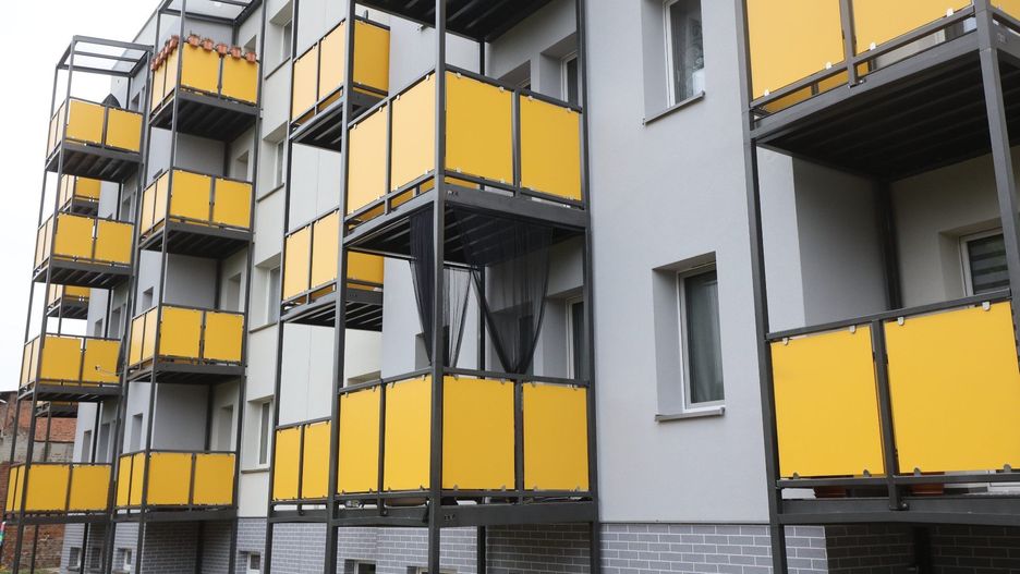 Blok przy ulicy Fredry 7 w Katowicach po termomodernizacji stracił swoją wyjątkowość