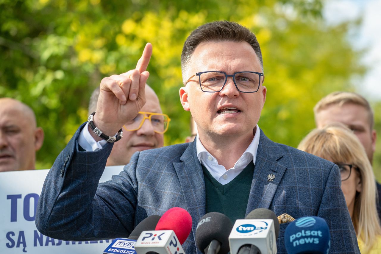 "Zrobił państwo na trzy miliony". Hołownia uderza w Mentzena