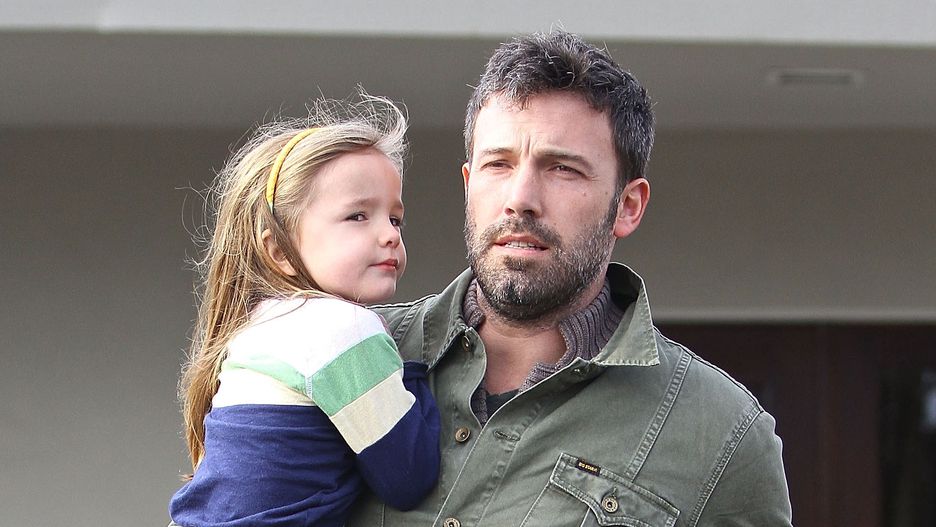 Ben Affleck z młodszą córką w 2012 r.