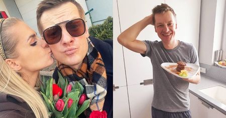 Tak mieszka Marcin Mroczek z rodziną: jasna kuchnia, łazienka w szarościach i oryginalna tapeta w salonie (ZDJĘCIA)