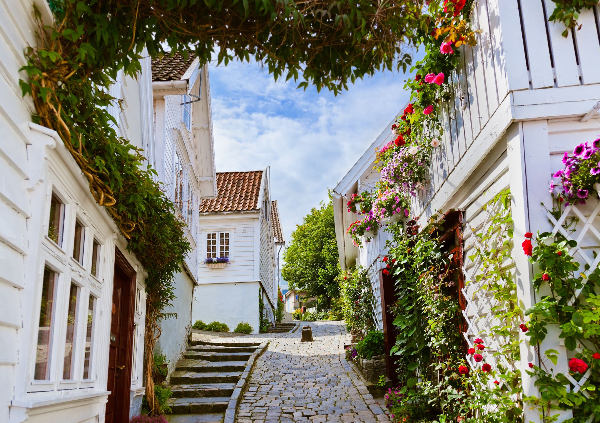 Stara część Stavanger ma niezwykły klimat