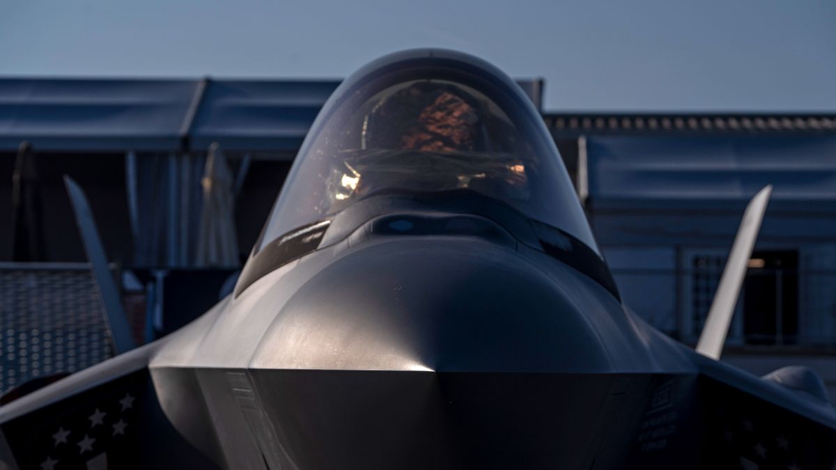 A Lockheed Martin F-35A Lightning II Joint Strike Fighter (JSF) jet at the Paris Air Show in Paris, France, on Wednesday, June 18, 2025. The 55th Paris Air Show runs 16-20 June at Le Bourget airport. Photographer: Nathan Laine/Bloomberg via Getty Images
