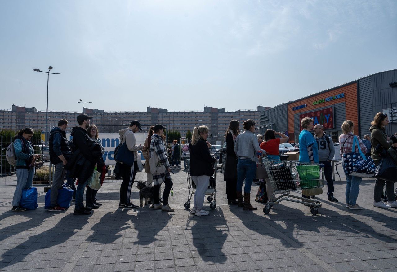 29.03.2025 GDANSK PRZYMORZE. Uczestnicy ustawiali się w długich kolejkach