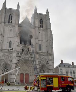 Francja. Pożar w katedrze św. Piotra i Pawła w Nantes. Śledczy przesłuchali mężczyznę