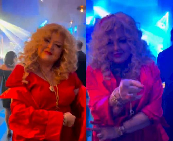 Magda Gessler wywija na imprezie TVN-u. Zatańczyła nawet z Klimentem