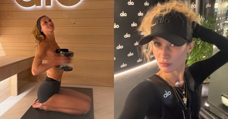 Bella Hadid wyciskała ciężary na siłowni, będąc TOPLESS (ZDJĘCIA)