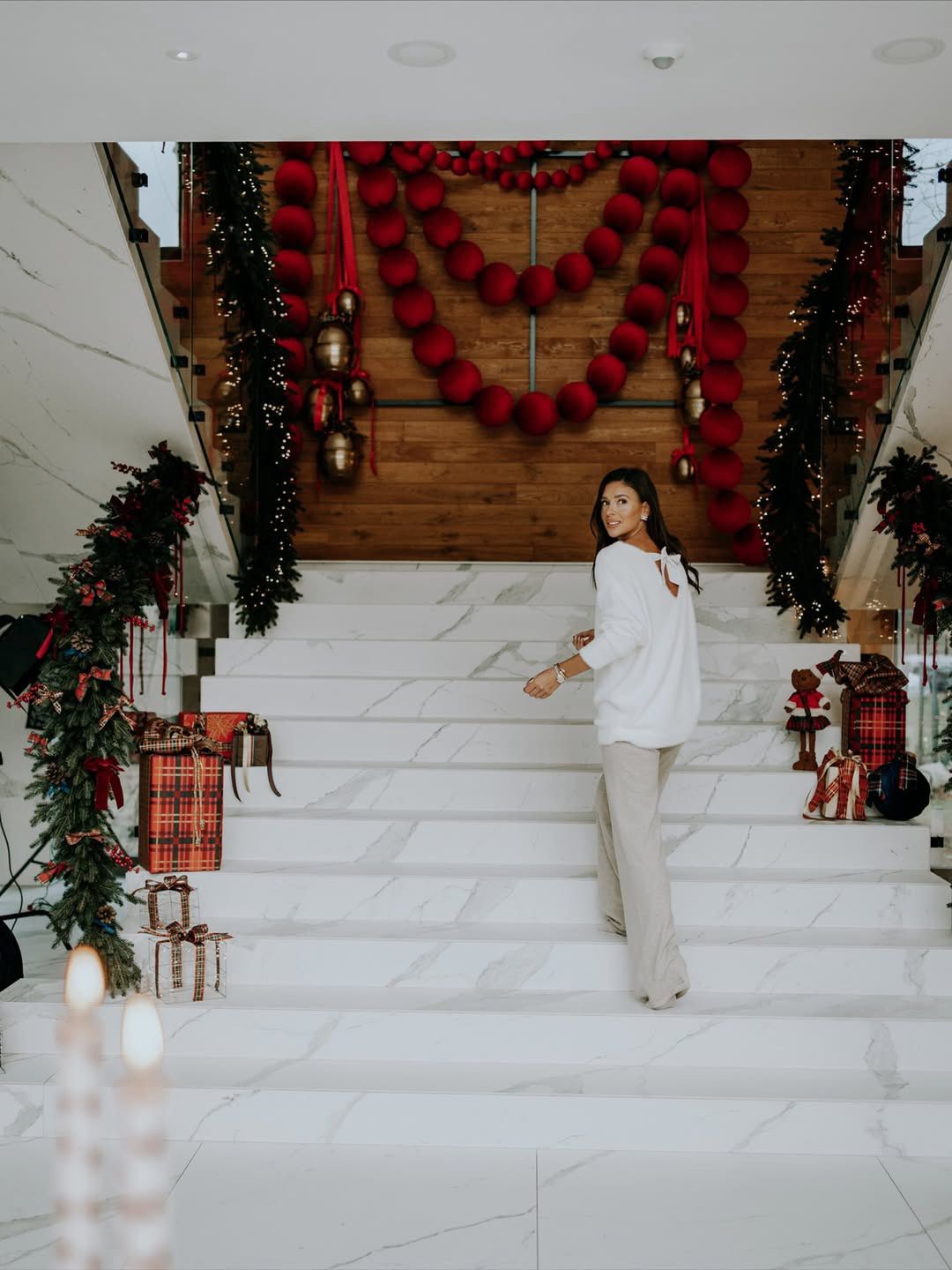 Świąteczny nastrój u Halejcio nawet na schodach