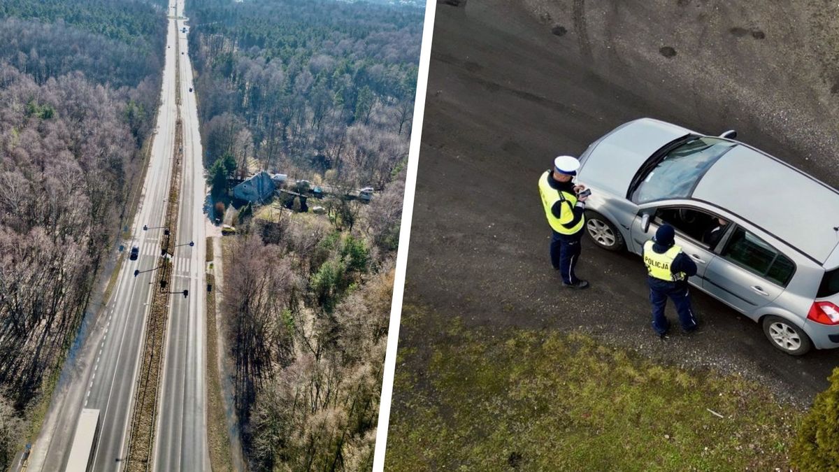 dron, policja, kierowcy, piesi Posypały się mandaty. Kierowcy i piesi na celowniku policji