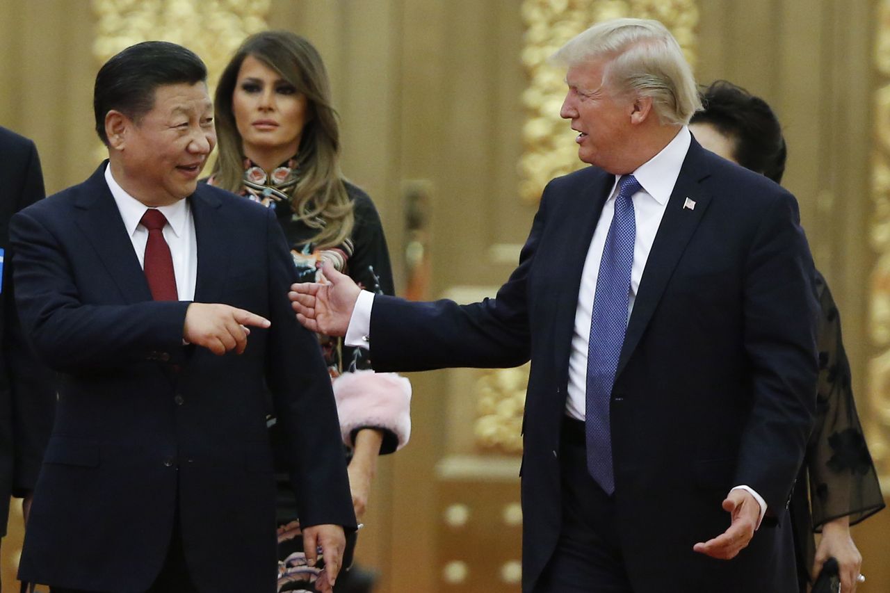 Donald Trump and President of China Xi Jinping