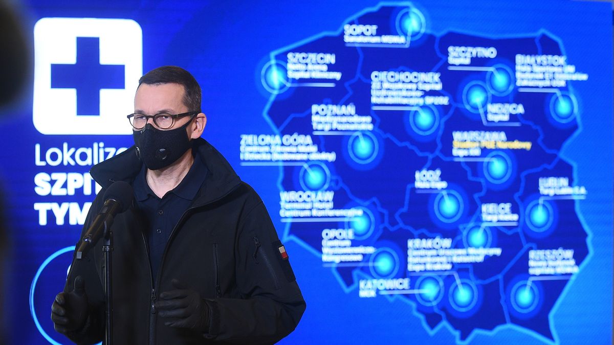 Mateusz Morawiecki poinformował, że szpital na Stadionie Narodowym może przyjąć pacjentów