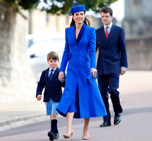 The British Royal Family Attend Easter Mattins Service
WINDSOR, UNITED KINGDOM - APRIL 09: (EMBARGOED FOR PUBLICATION IN UK NEWSPAPERS UNTIL 24 HOURS AFTER CREATE DATE AND TIME) Prince Louis of Wales and Catherine, Princess of Wales attend the traditional Easter Sunday Mattins Service at St George's Chapel, Windsor Castle on April 9, 2023 in Windsor, England. (Photo by Max Mumby/Indigo/Getty Images)
Max Mumby/Indigo