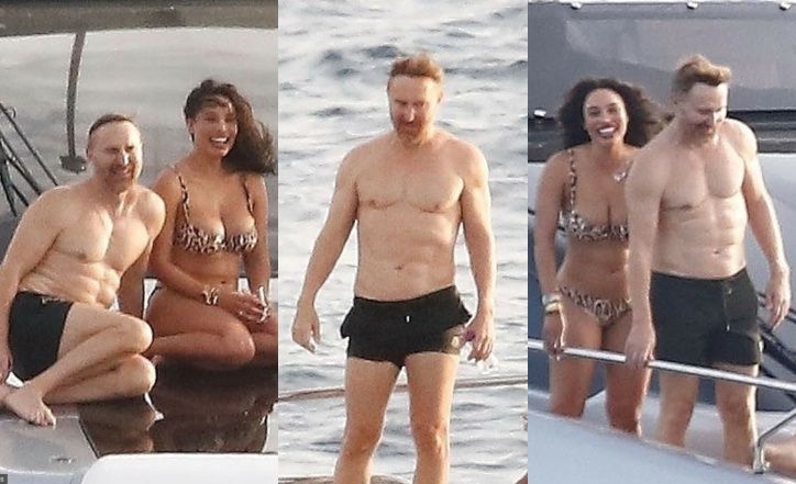 David Guetta z partnerką na jachcie