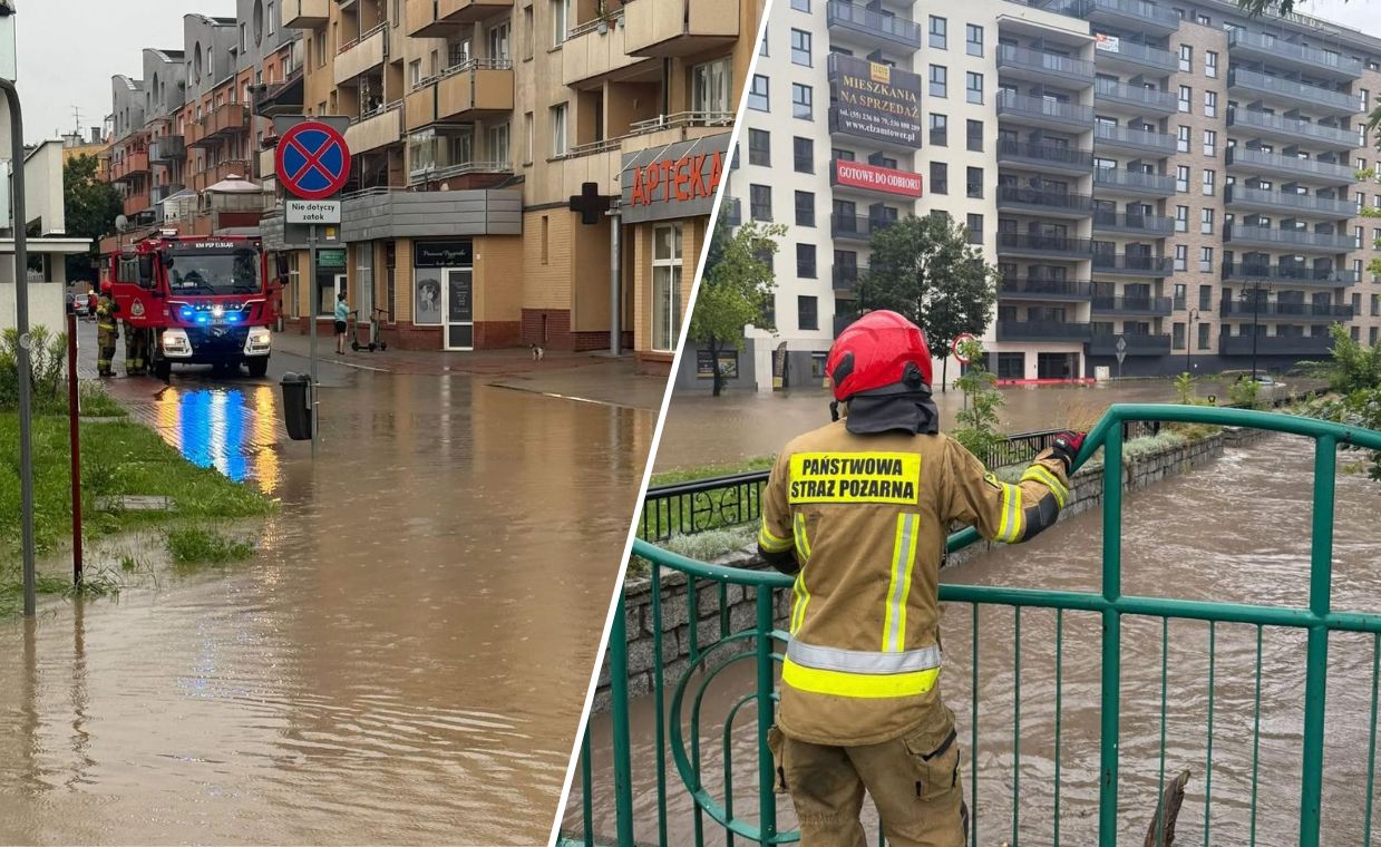 Elbląg pod wodą. Wszystkie służby w akcji, władze apelują