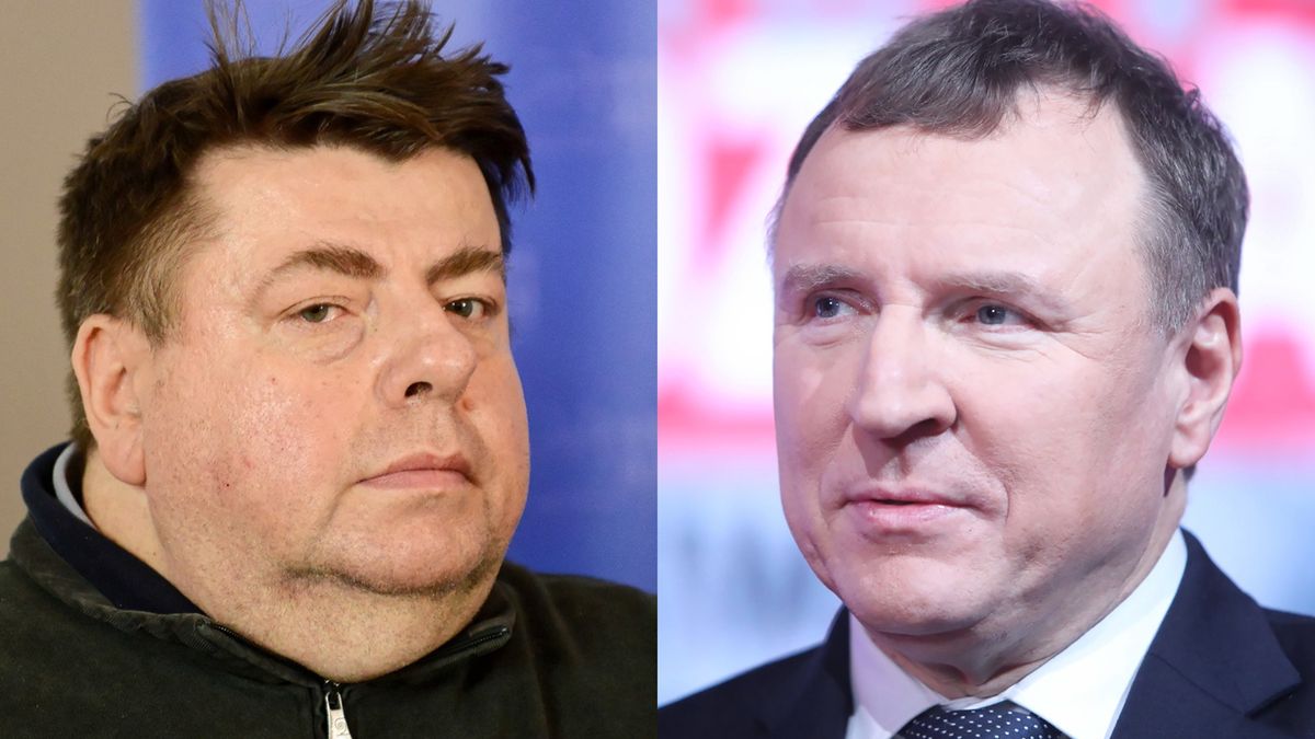 Jacek Kurski (z prawej) martwi się o Piotra Semkę (z lewej) który toczy walkę z koronawirusem