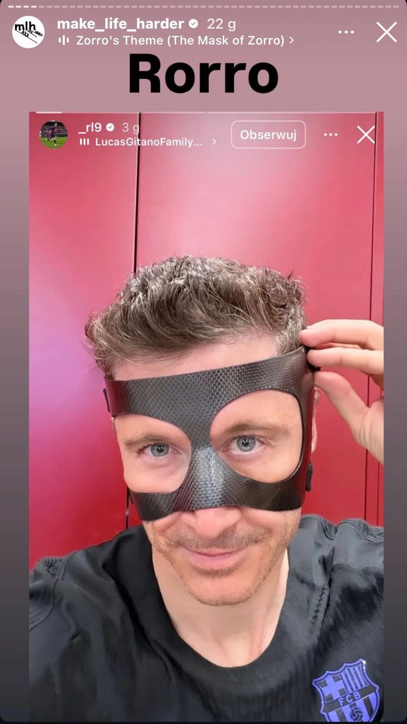 Memy o Robercie Lewandowskim w masce. Internauci śmieszkują