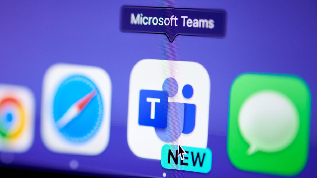 The Microsoft Teams app on a laptop arranged in New York, US, on Tuesday, June 25, 2024. Microsoft Corp. risks a hefty European Union fine after regulators accused the company of abusing its market power by bundling the Teams video-conferencing app to its other business software. Photographer: Gabby Jones/Bloomberg via Getty Images