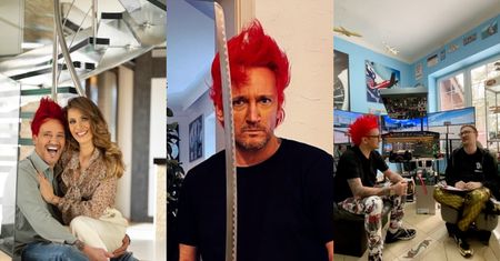 Tak mieszka Michał Wiśniewski w willi za 5 milionów złotych: symulator lotów, kolekcja trunków i liczne portrety (ZDJĘCIA)