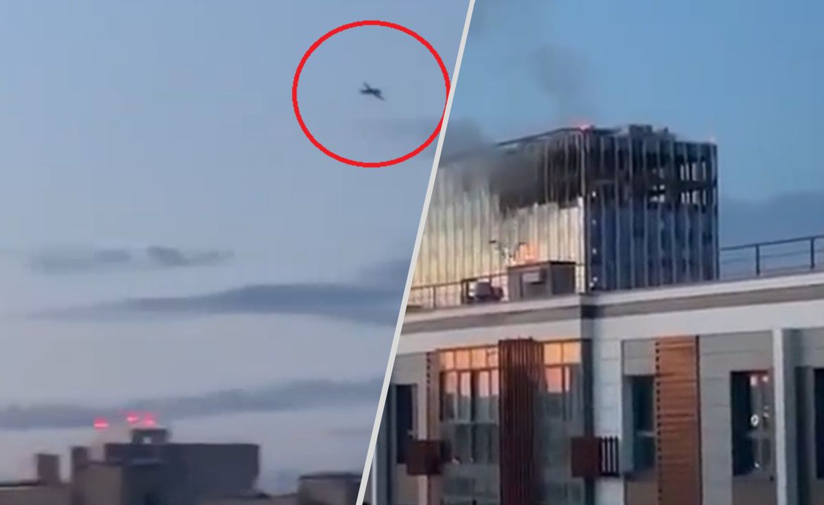 Atak dronów na Moskwę