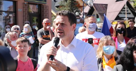 Wybory 2020. Rafał Trzaskowski na Podhalu: "Rząd zostawił branżę turystyczną"